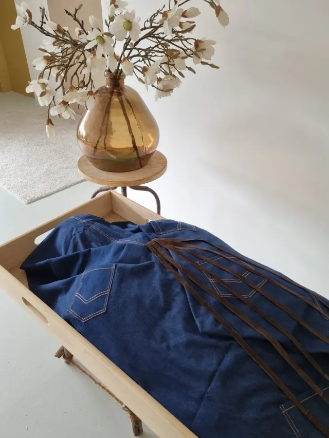 Rouwdoeken Jeanswade lijkwade denim draagbaar