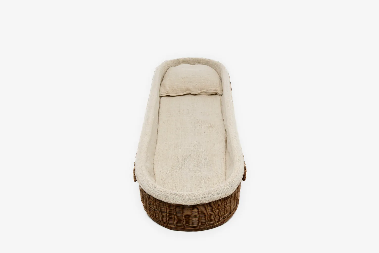 Wikkelgoed Rotan baar draagbaar met bekleding