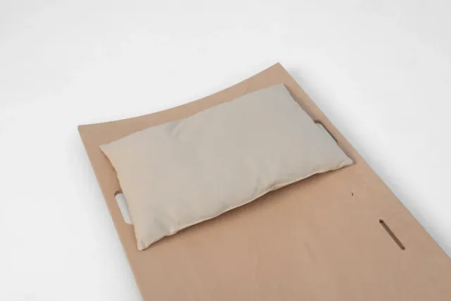Wikkelgoed Kussentje biologisch flanel met wol