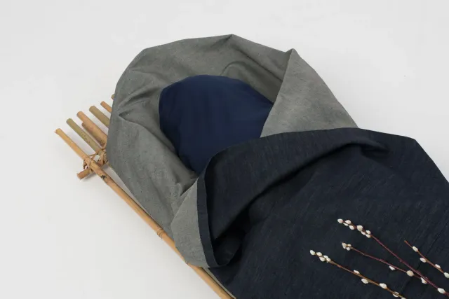 Wikkelgoed Spijkerstof Wade Denim Hennep Katoen