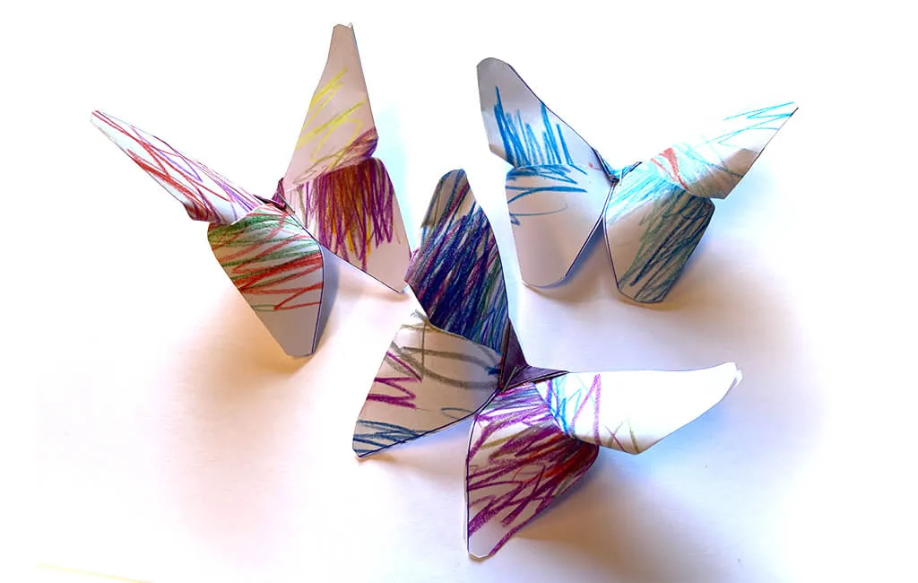 Rouwdoeken Paper Butterflies papieren vlinders
