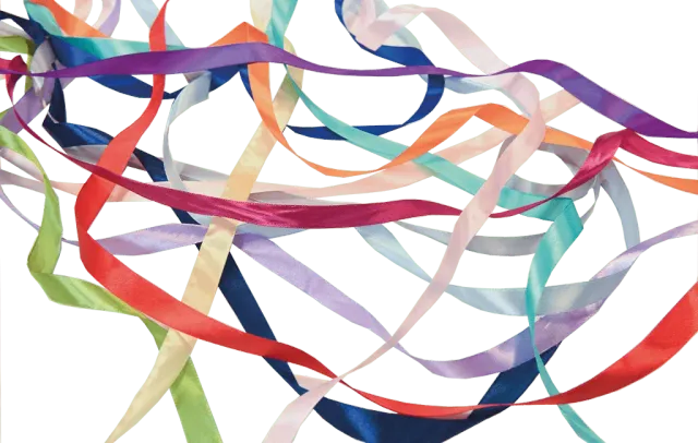 Rouwdoeken Coloured Ribbons rouwlint gekleurd