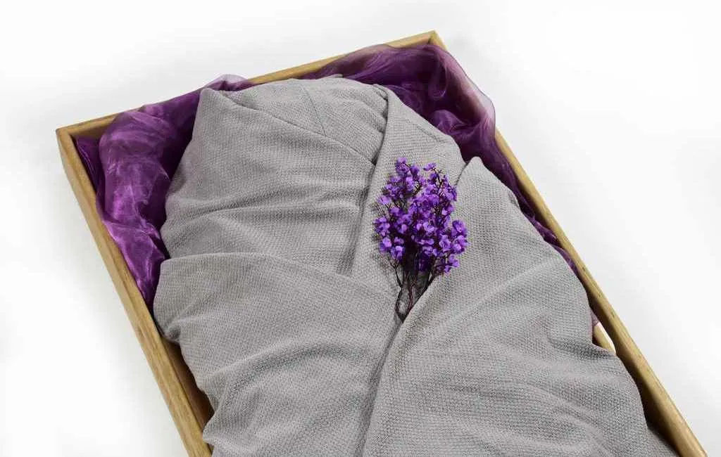 Rouwdoeken Knitted waffle rouwdoek