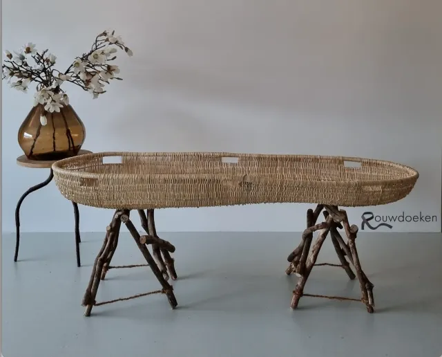Rouwdoeken Schaal Wit draagschaal wilgen 210x65 cm